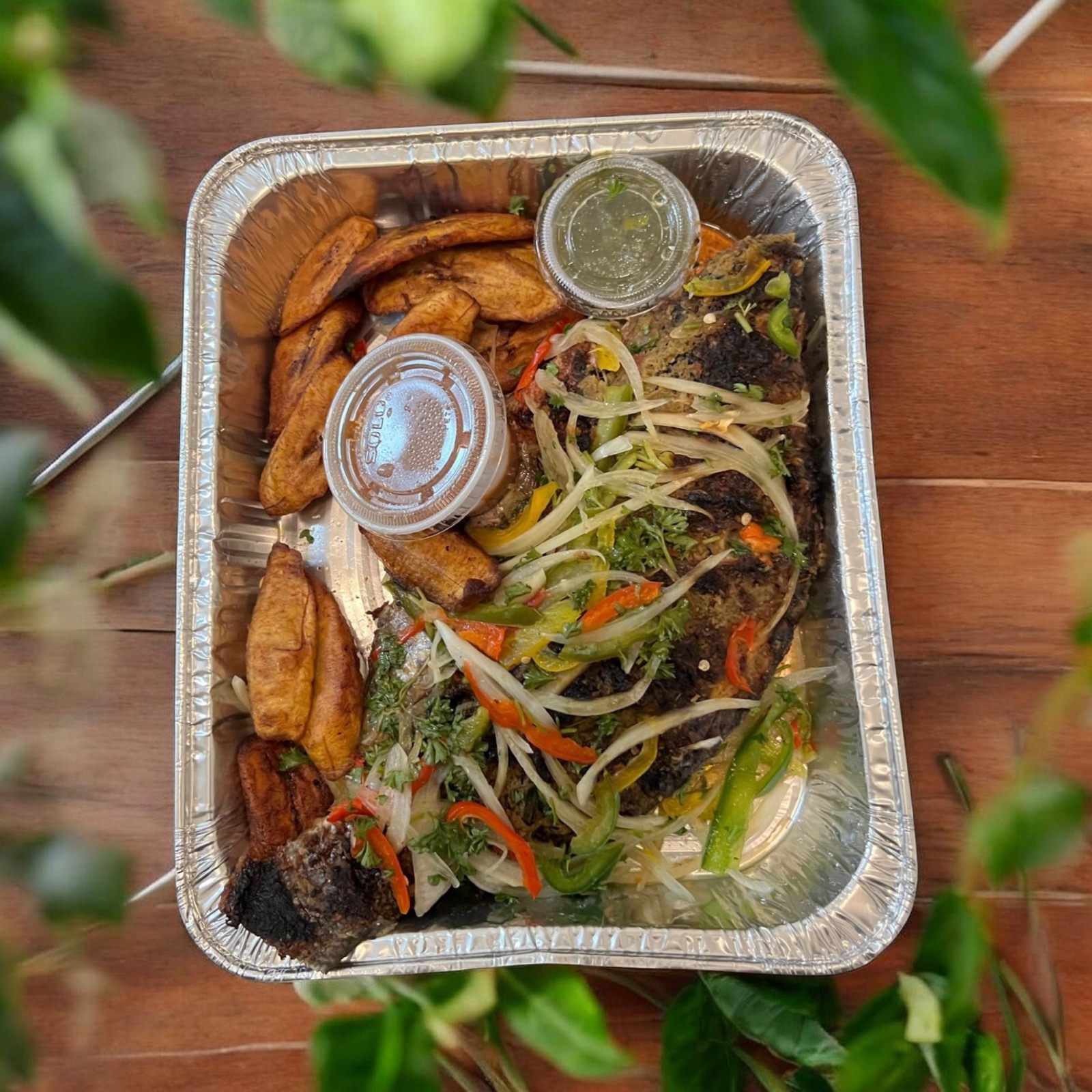 Fish and plantain
